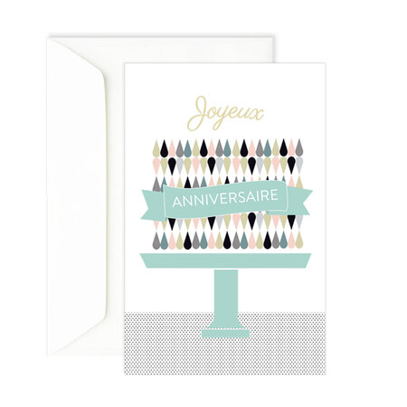 Carte anniversaire gateau