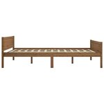 vidaXL Cadre de lit Bois de pin massif Marron miel 140x200 cm