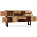 vidaXL Buffet Bois de manguier solide 140x30x80 cm
