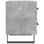 vidaXL Table de chevet gris béton 40x35x47 5 cm bois d’ingénierie