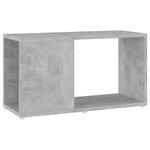 vidaXL Meuble TV Gris béton 60x24x32 cm Aggloméré