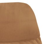 vidaXL Chaise de relaxation avec tabouret Taupe Similicuir daim