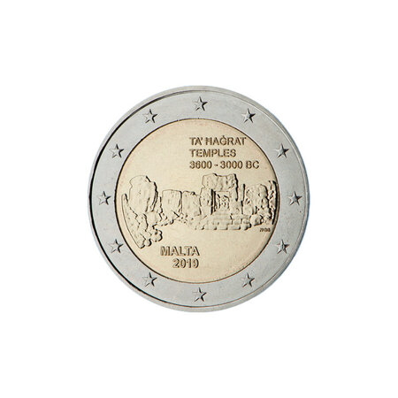 Malte 2019 - 2 euro commémorative temple