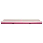 vidaXL Tapis gonflable de gymnastique avec pompe 800x100x15cm PVC Rose