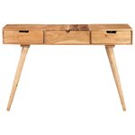 vidaXL Coiffeuse avec miroir 112x45x76 cm Bois d'acacia massif