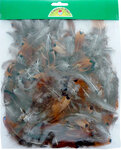 Plumes faisan doré naturelles 6cm (env. 80 plumes)