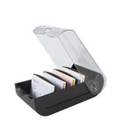 Boîte À Fiches Bristol Et Flash Cards A7 Office - Noir - X 8 - Exacompta