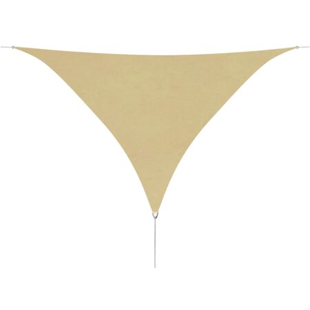 vidaXL Parasol en tissu Oxford triangulaire 3 6x3 6x3 6 m Beige