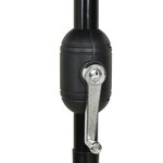 vidaXL Parasol à 3 niveaux avec mât en aluminium Bleu azuré 2 5 m