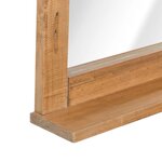 vidaXL Miroir de salle de bain Bois de pin massif 70x12x79 cm