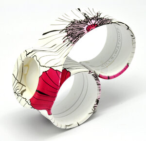 Bracelet de montre classic waterprint coquelicot