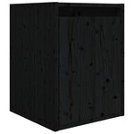 vidaXL Meubles TV 6 Pièces Noir Bois massif de pin