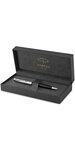 Parker sonnet essentiel stylo bille  noir  recharge noire pointe moyenne  coffret cadeau