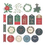 52 Die-Cuts Foil Papier Merry Xmas