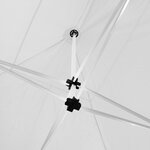 Tectake Tonnelle 3 x 3 m avec 2 rideaux - blanc