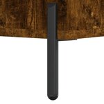 vidaXL Buffet haut Chêne fumé 34 5x34x180 cm Bois d'ingénierie