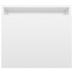 vidaXL Ensemble de tables basses Blanc brillant 100x48x40 cm Aggloméré