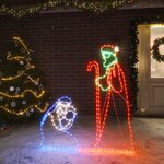 vidaXL Figurine de Noël Marie et Joseph avec 264 LED 40x55 et 38x100cm