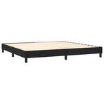vidaXL Lit à sommier tapissier et matelas Noir 200x200 cm Velours