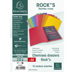 Paquet De 50 Chemises Rock''s 210 - 24x32cm - X 10 - Exacompta