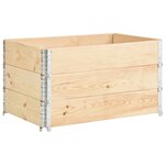 vidaXL Jardinières surélevées 3 Pièces 50x100 cm Bois de pin solide