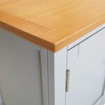 vidaXL Meuble TV 120x35x48 cm Bois de chêne massif