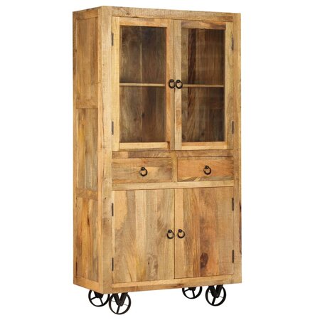 vidaXL Buffet Bois de manguier massif 95 x 45 x 185 cm