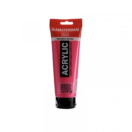 Tube peinture acrylique - rose quinacridone - 250 ml - amsterdam royal talens