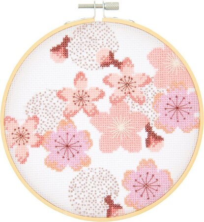 Tambour broderie - fleurs de cerisier
