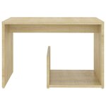 vidaXL Table d'appoint Chêne sonoma 59x36x38 cm Aggloméré
