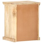 vidaXL Table de chevet avec porte 40x30x50 cm Bois de manguier solide