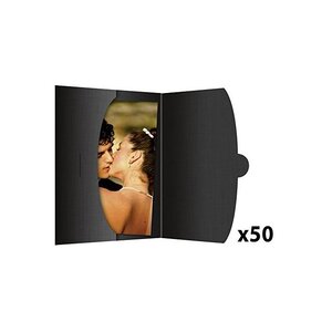 1x50 Daiber Pochettes pour format jusque 20x30 noir DAIBER