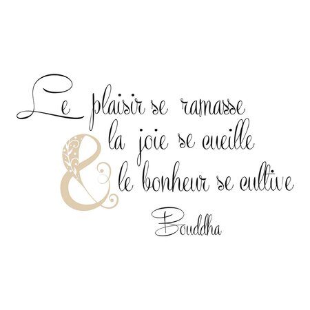 Stickers muraux zen citation bouddha
