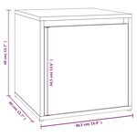 vidaXL Ensemble de meubles de couloir Chêne marron Bois d'ingénierie