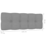 vidaXL Banc d'angle de jardin et coussins 239 cm Bois de pin imprégné
