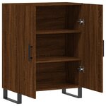 vidaXL Buffet chêne marron 69 5x34x90 cm bois d'ingénierie