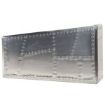 vidaXL Table basse Aviator Style d'avion vintage Aluminium