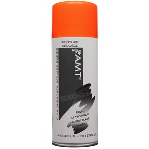 Bombe de peinture - orange fluo - amt