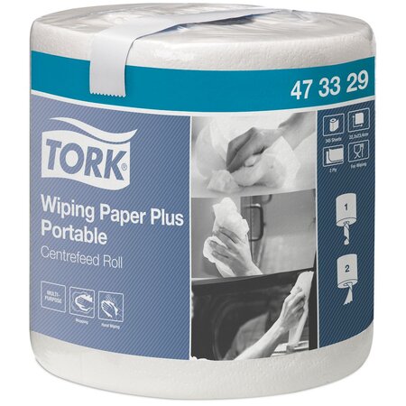 Essuie-tout double épaisseur - Bobine multi-usages à dévidage central - 345 feuilles - Blanc (Bobine de 345 feuilles)