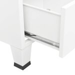 vidaXL Garde-robe Blanc 90x50x180 cm Métal