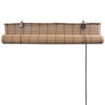 vidaXL Store roulant Bambou Marron 140x160 cm