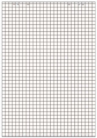 5 x bloc paperboard 20 feuilles Quadrillée 680 x 990 mm LANDRÉ