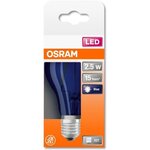 Osram ampoule led standard verre bleu déco 2 5w=15 e27 chaud