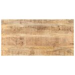 vidaXL Dessus de table Bois de manguier solide 25-27 mm 100x60 cm