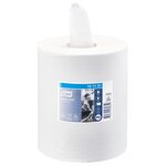 Bobine d'essuyage à dévidage central tork wiper 415 maxi blanche - carton de 6