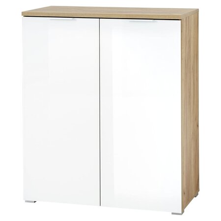 Germania Armoire à chaussures GW-Telde Blanc et chêne