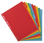 Intercalaires Carte 220g 10 Positions - A4 - Blanc - X 25 - Exacompta