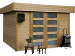 Abri jardin "Odense" - 7.64 m² - 3.02 x 3.02 x 2.19 m - 28 mm
