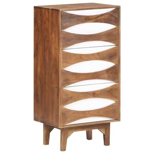 vidaXL Commode 43 5x35x90 cm Bois d'acacia massif