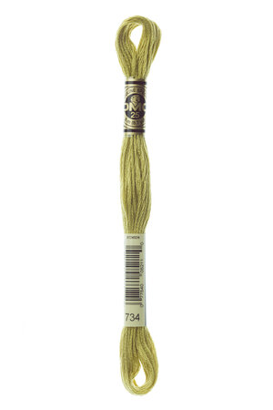 Fil Mouliné DMC Gold Concept 8M Col. 734 Broderie et Point de Croix